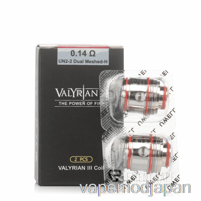 Vape Mod Uwell Valyrian 3 交換コイル 0.14ohm Un2-2 コイル